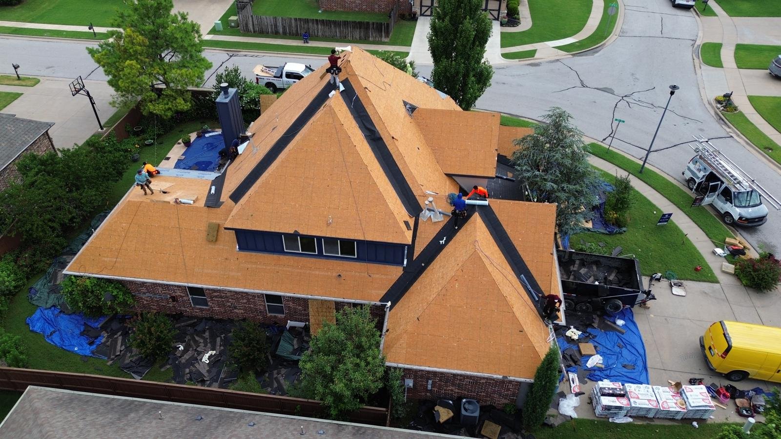 Roofing work in Tulsa Oklahoma